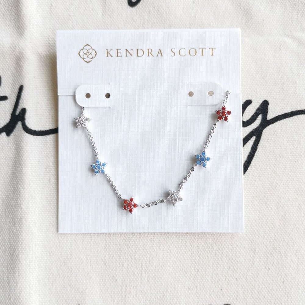 Kendra Scott Strand Necklace - Sierra Star - Crystal Silver